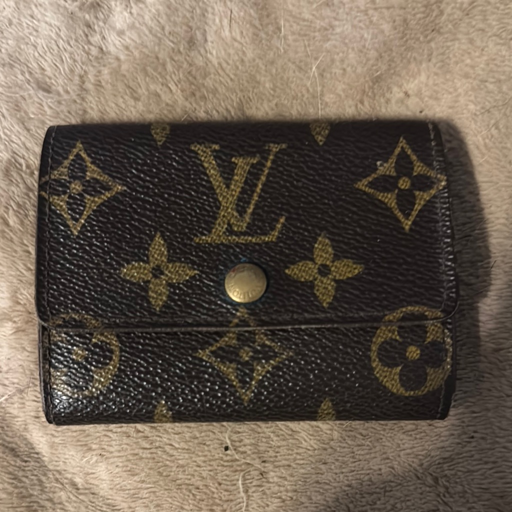 Louis Vuitton Brown And Gold Monogram Card Holder